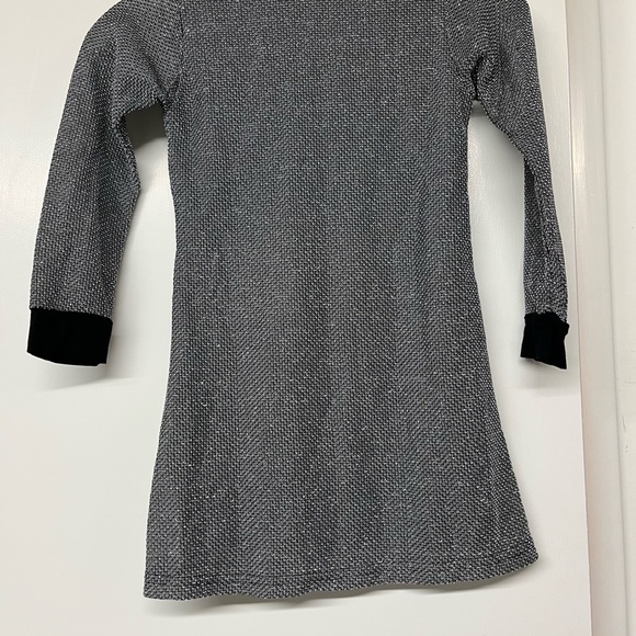 Girls Silver Metallic Party Dress from Les Tout Petits - Picture 2 of 4